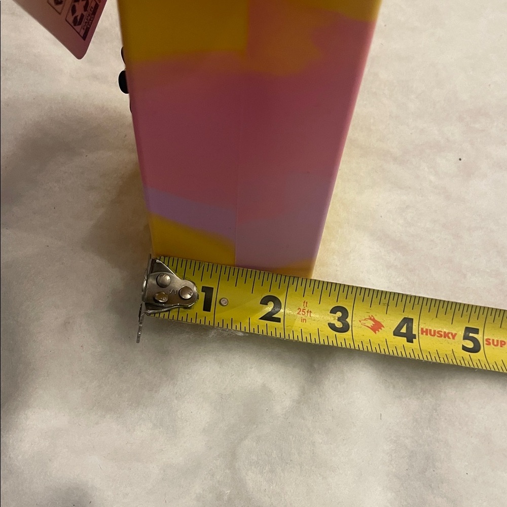 Croc shoe Charm jibbetz Pencil Pouch nwt pink, purple, yellow tie-dye silicone - Picture 7 of 8